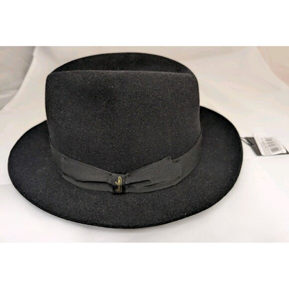Borsalino Georgio Fur Felt Fedora Hat Size 57 US 7 1/8 - Picture 1 of 8